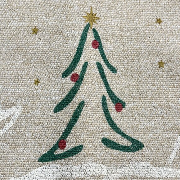 Holiday Doormat18"x24" Reindeer Christmas Tree Season's Greetings Non-Slip - Picture 2 of 8
